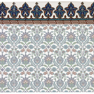 8x8 Large Mosque Border Tile for Masjid and Mosque Wall Turkish Ceramic