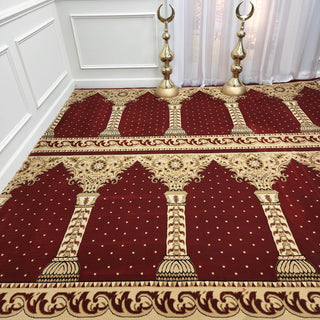 AL-AQSA 8 ft x 8 ft Ready-to-use for Prayer Masjid Carpet Rug