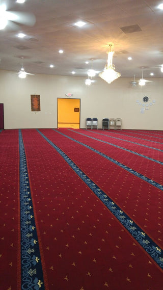 HATAY Red Border Mosque Masjid Carpet Wall-to-Wall