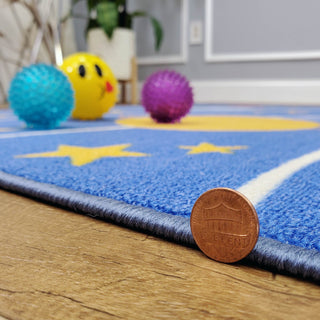 Area Rugs,Kids Play Rug Planets Educational Non Slip Rubber Back Stain Resistant Durable,MUSALLA® Masjid Mosque Carpets Prayer Runner Rugs