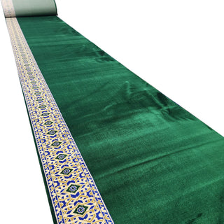 Runner Rugs,Lightweight Custom-Size Masjid Carpet Prayer Rug Runner: MUSALLA® Jamal Green,MUSALLA® Masjid Mosque Carpets Prayer Runner Rugs