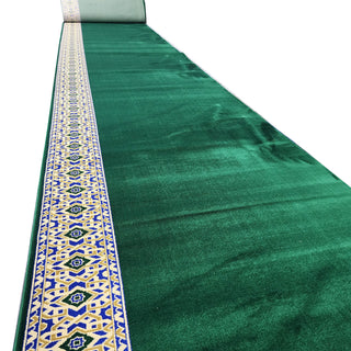 Runner Rugs,Lightweight Custom-Size Masjid Carpet Prayer Rug Runner: MUSALLA® Jamal Green,MUSALLA® Masjid Mosque Carpets Prayer Runner Rugs