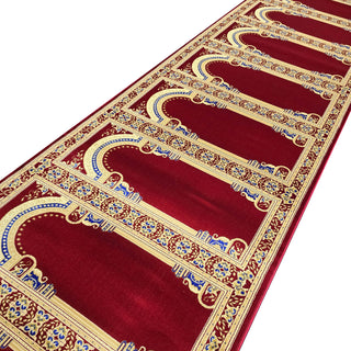 Runner Rugs,Lightweight Custom-Size Masjid Carpet Prayer Rug Runner: MUSALLA® Persian Red,MUSALLA® Masjid Mosque Carpets Prayer Runner Rugs