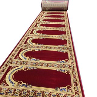 Runner Rugs,Lightweight Custom-Size Masjid Carpet Prayer Rug Runner: MUSALLA® Persian Red,MUSALLA® Masjid Mosque Carpets Prayer Runner Rugs