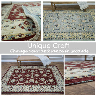 Reversible Hand Made Silky Chenille Yarn Persian Mahal Area Rug 5'3'' x 7'3'' - 5X8 Area