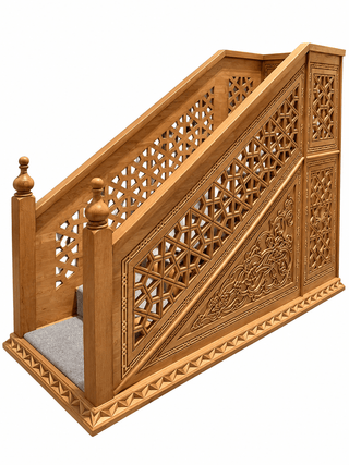 Wooden Sets,6 feet Long Handcrafted Turkish Oak Wooden Minbar,Mosque Carpet USA
