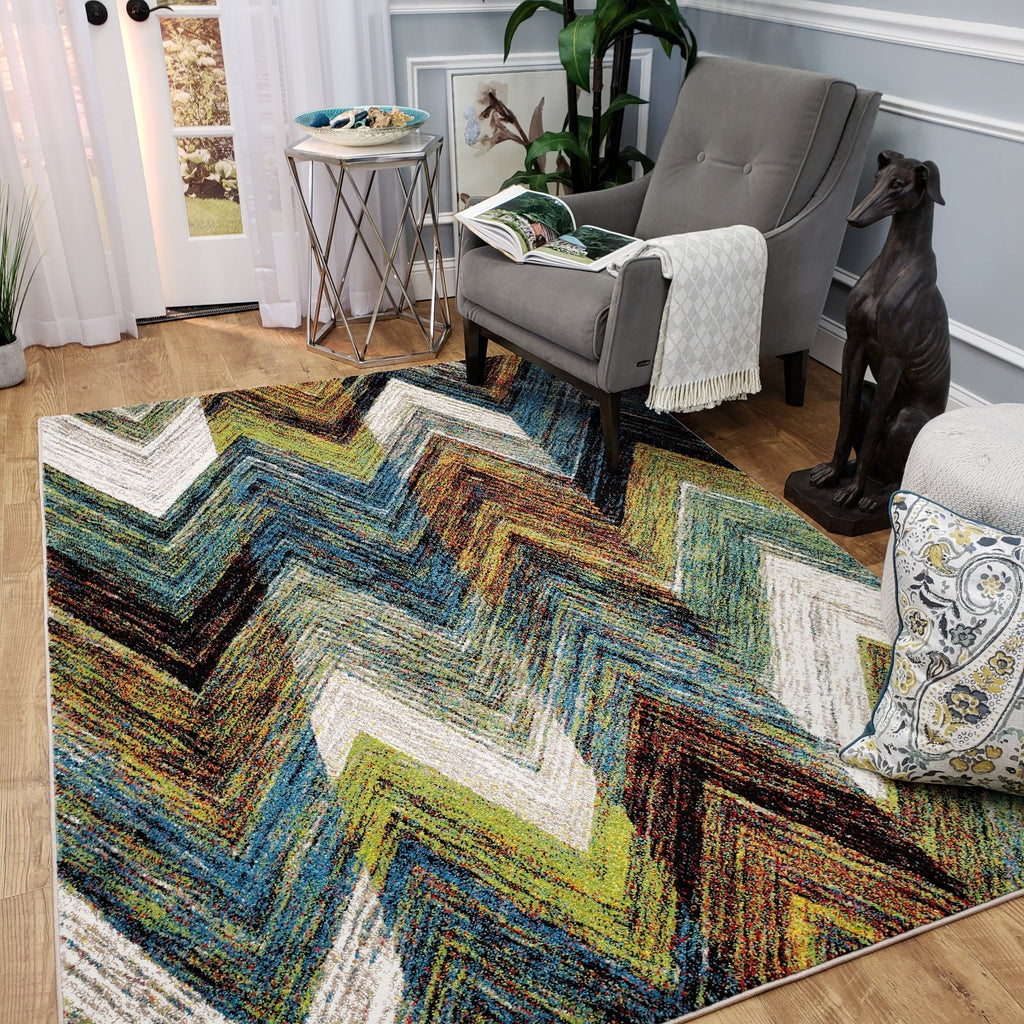 Aiza Modern New Trend Antique Chevron 5'3