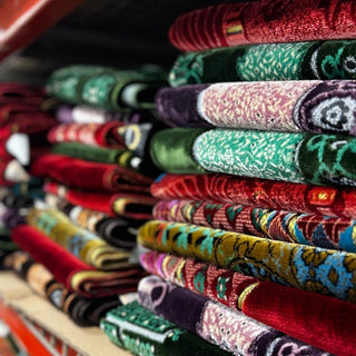 Prayer Mats,Assorted Velvet Sajjada Prayer Rugs Set (5 pcs) | Made in Turkey,Mosque Carpet USA