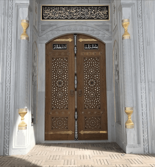 ,Custom Oak Wood Islamic Mosque Doors – Any Size, Color & Design,Mosque Carpet USA
