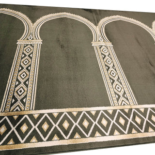 Runner Rugs,Lightweight Custom-Size Masjid Carpet Prayer Rug Runner: MUSALLA® Doha Green,MUSALLA® Masjid Mosque Carpets Prayer Runner Rugs