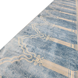 Runner Rugs,Lightweight Custom-Size Masjid Carpet Prayer Rug Runner: MUSALLA® Elif Blue,MUSALLA® Masjid Mosque Carpets Prayer Runner Rugs