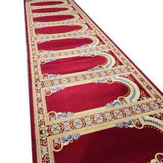 Runner Rugs,Lightweight Custom-Size Masjid Carpet Prayer Rug Runner: MUSALLA® Persian Red,MUSALLA® Masjid Mosque Carpets Prayer Runner Rugs