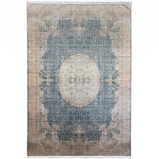 Area Rugs,Serica Museum Area Rug Quality Faux Silk Teal Blue Medallion Distressed,MUSALLA® Masjid Mosque Carpets Prayer Runner Rugs