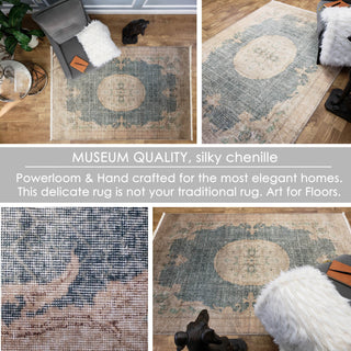 Area Rugs,Serica Museum Area Rug Quality Faux Silk Teal Blue Medallion Distressed,MUSALLA® Masjid Mosque Carpets Prayer Runner Rugs