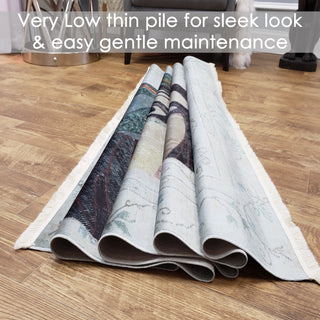 Area Rugs,Serica Museum Quality Area Rug Faux Silk Zeugma,Mosque Carpet USA