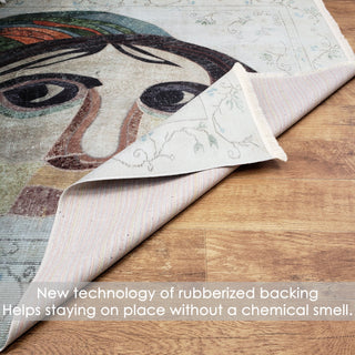 Area Rugs,Serica Museum Quality Area Rug Faux Silk Zeugma,Mosque Carpet USA