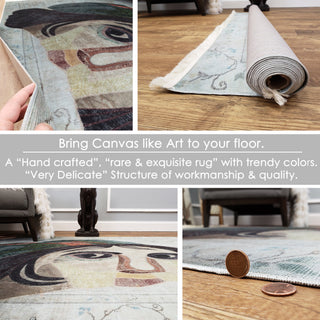 Area Rugs,Serica Museum Quality Area Rug Faux Silk Zeugma,Mosque Carpet USA