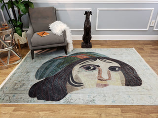 Area Rugs,Serica Museum Quality Area Rug Faux Silk Zeugma,Mosque Carpet USA