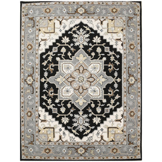 Area Rugs,Wool Area Rug Charcoal Gray/Black Indoor Medallion Oriental,MUSALLA® Masjid Mosque Carpets Prayer Runner Rugs