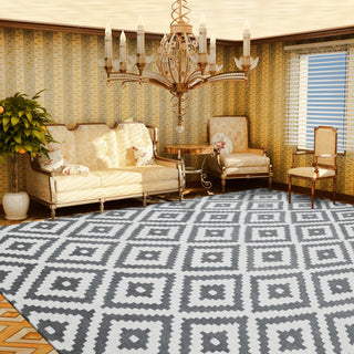 Area Rugs,Wool Area Rug Wool Gray/White Indoor Geometric Moroccan,MUSALLA® Masjid Mosque Carpets Prayer Runner Rugs